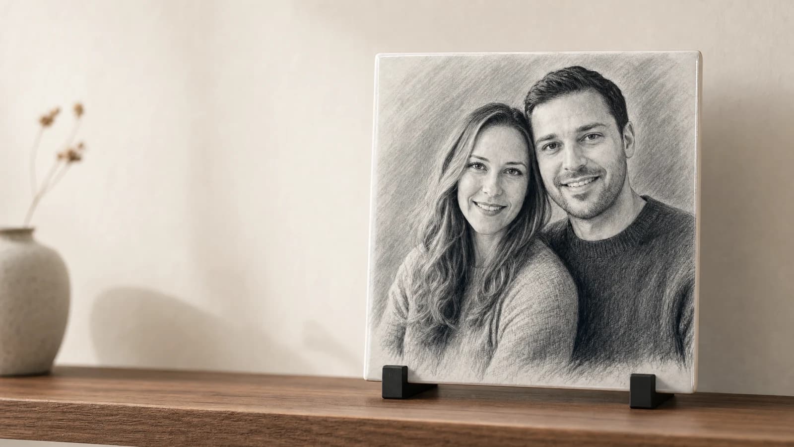 Charcoal Photo Tile