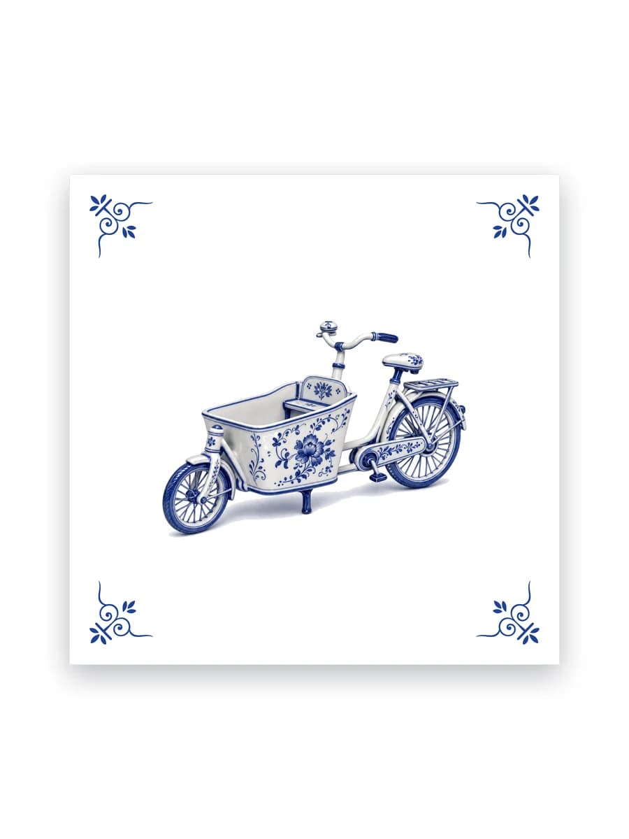 Delft blue tile — Cargo bike