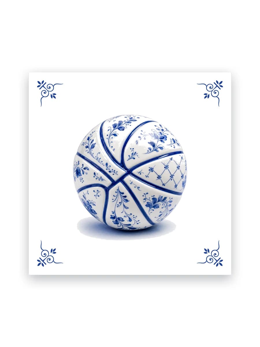 Delft blue tile — Basketball
