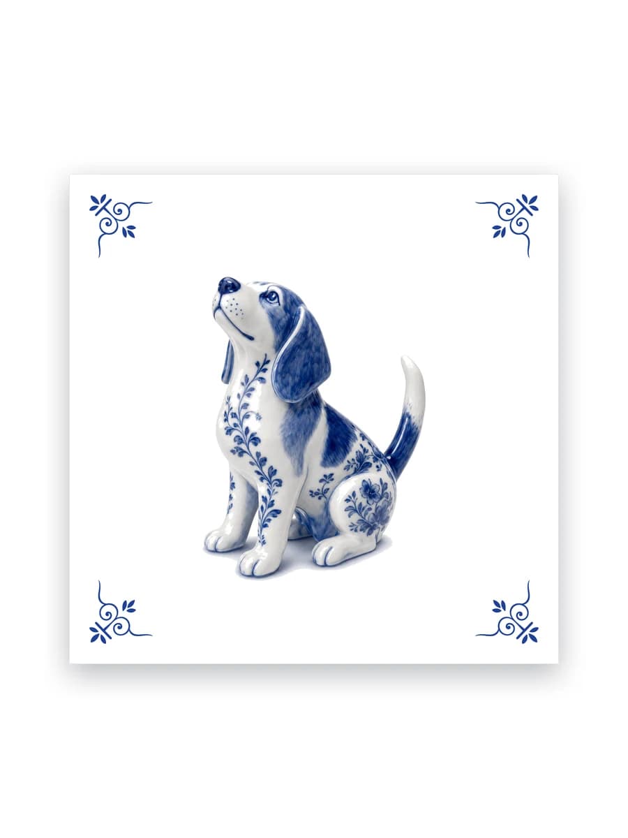 Delft blue tile — Beagle