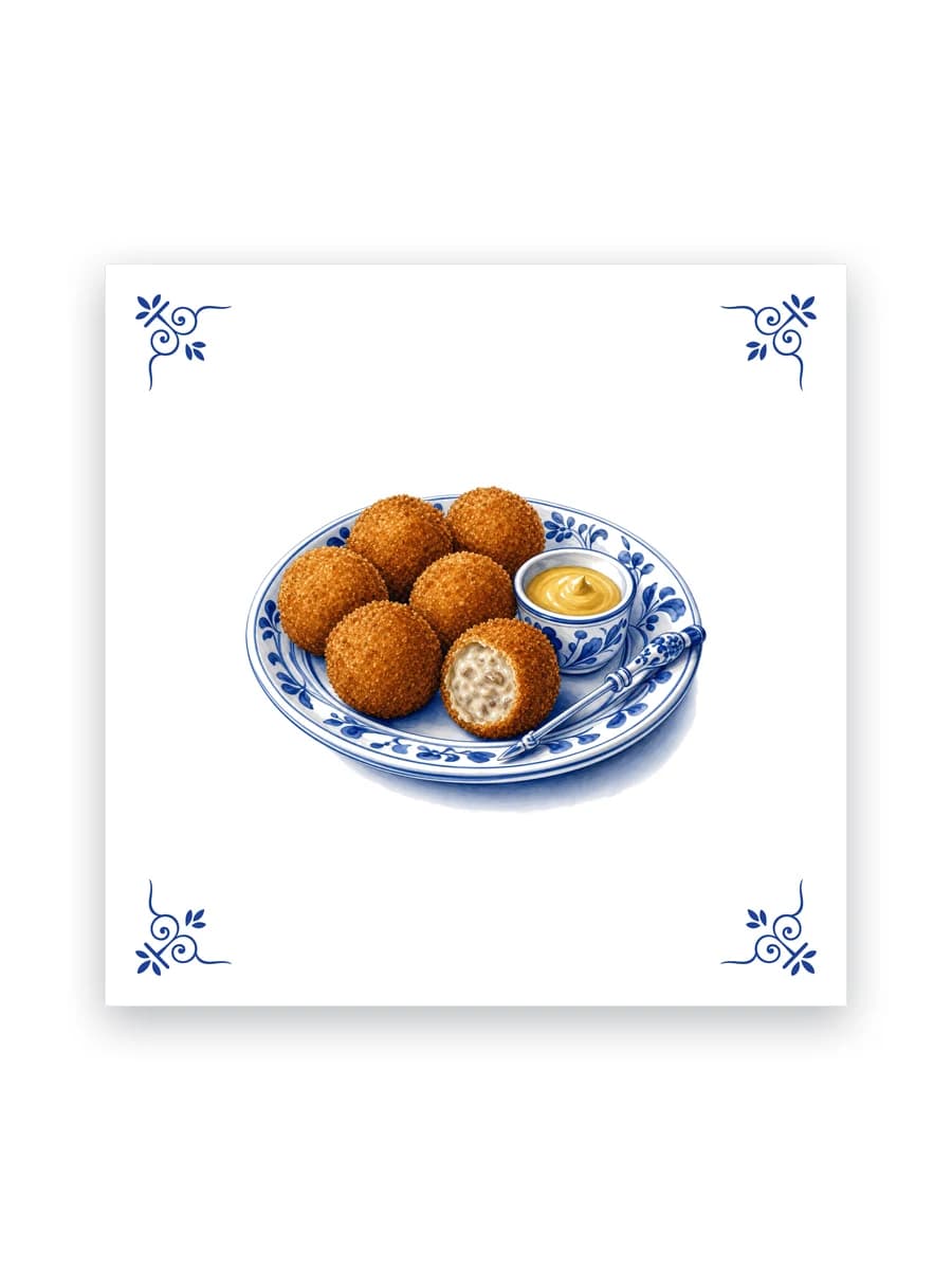 Delft blue tile — Bitterballen