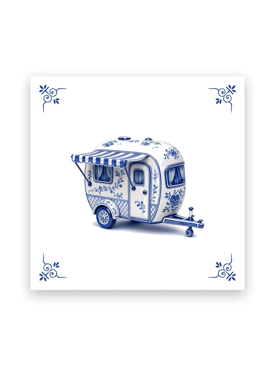 Delft blue tile — Caravan