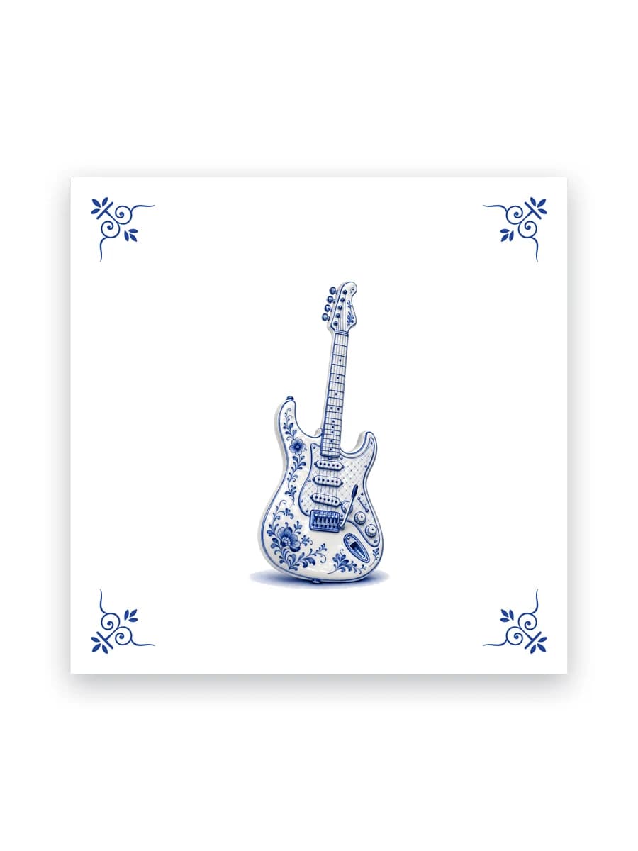 Delft blue tile — Electric guitar