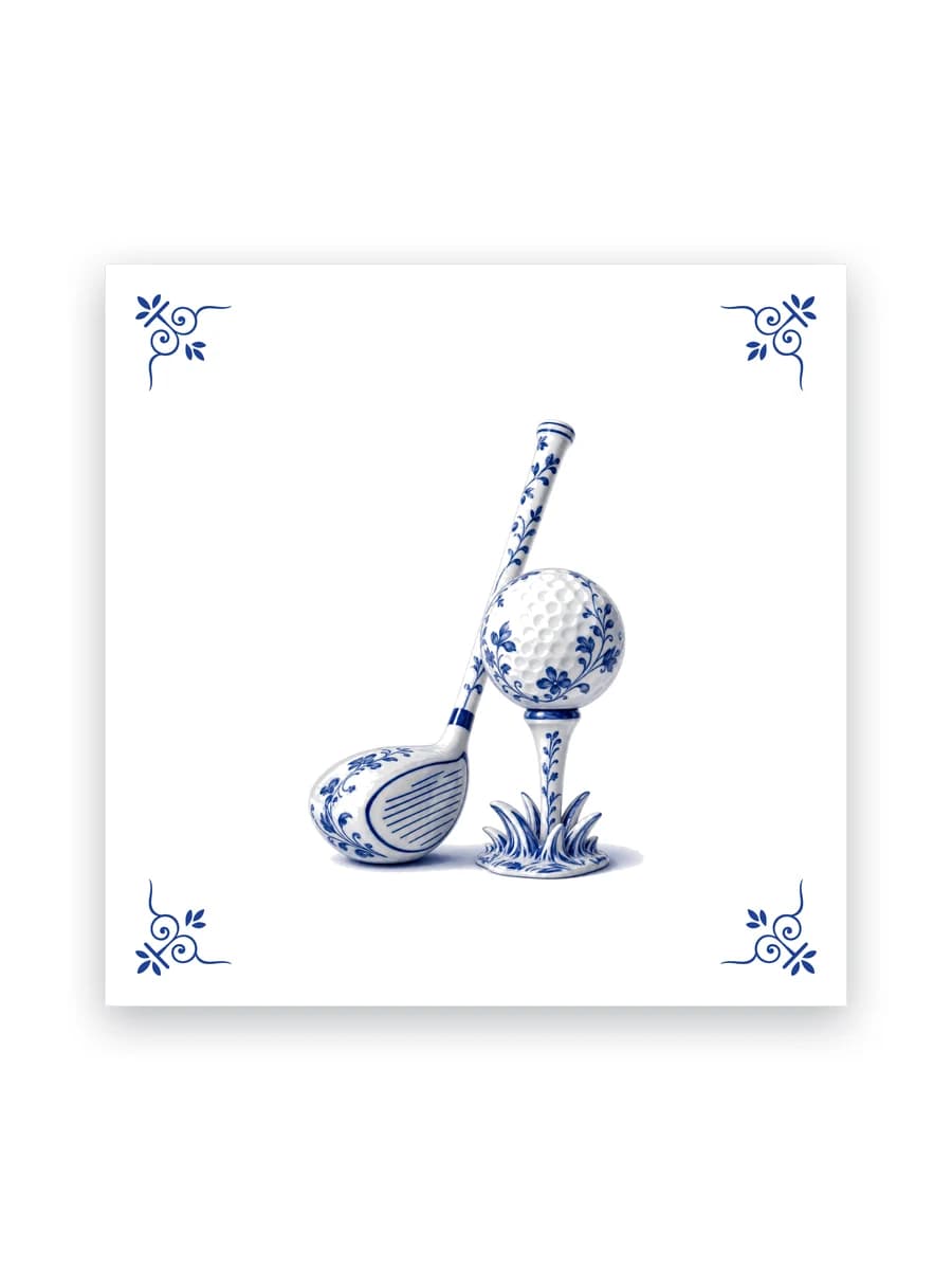 Delft blue tile — Golf