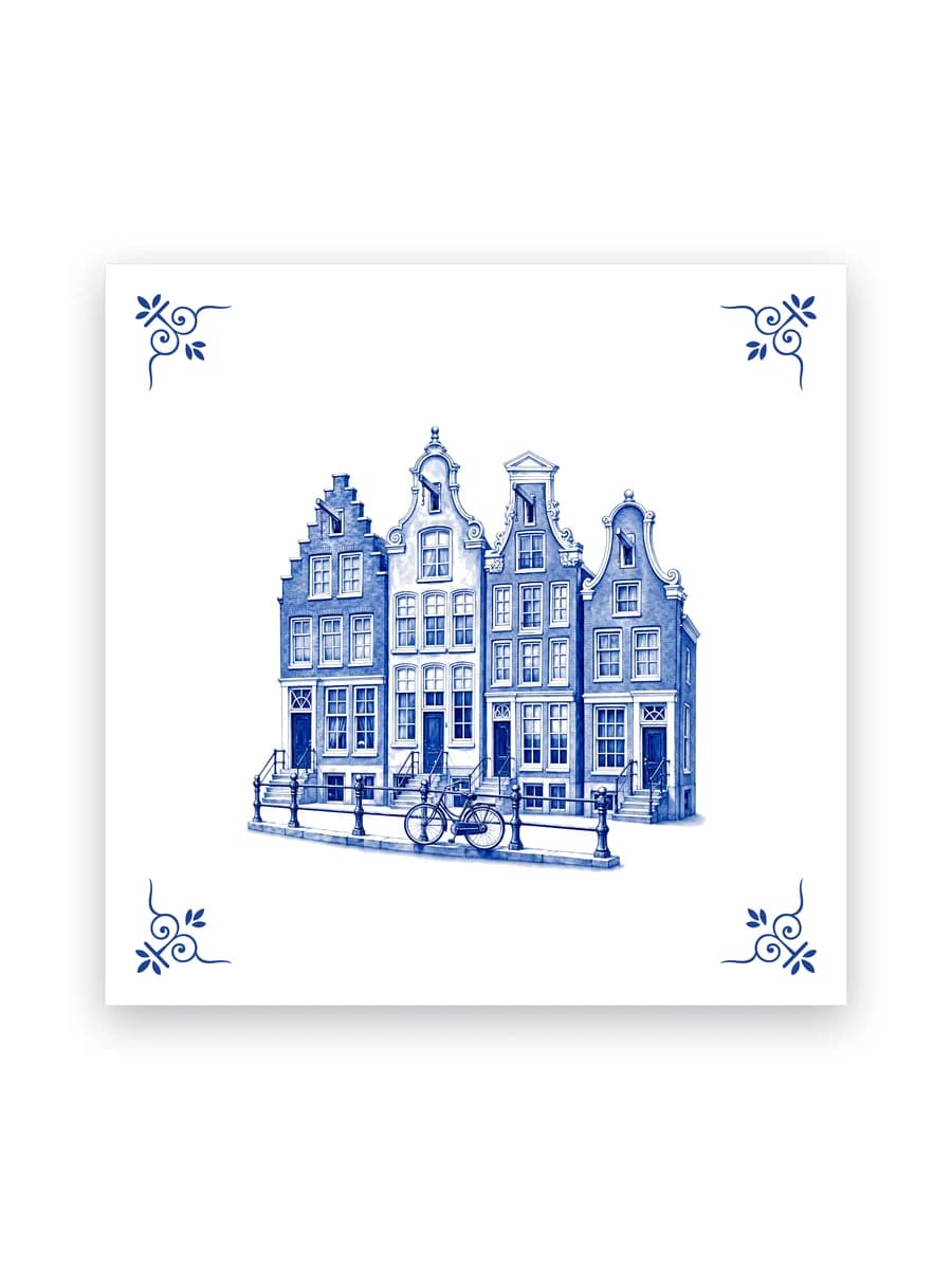 Delft blue tile — Canal houses