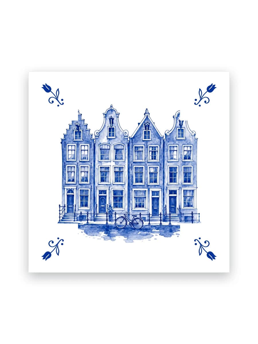 Delft blue tile — Canal houses