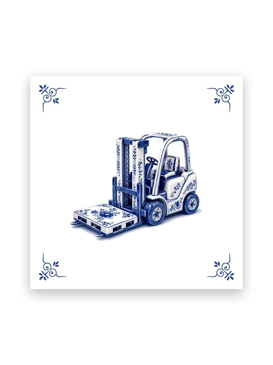 Delft blue tile — Forklift