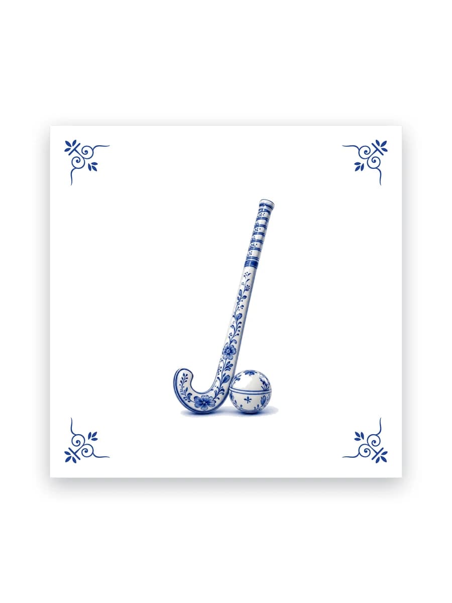 Delft blue tile — Field hockey stick