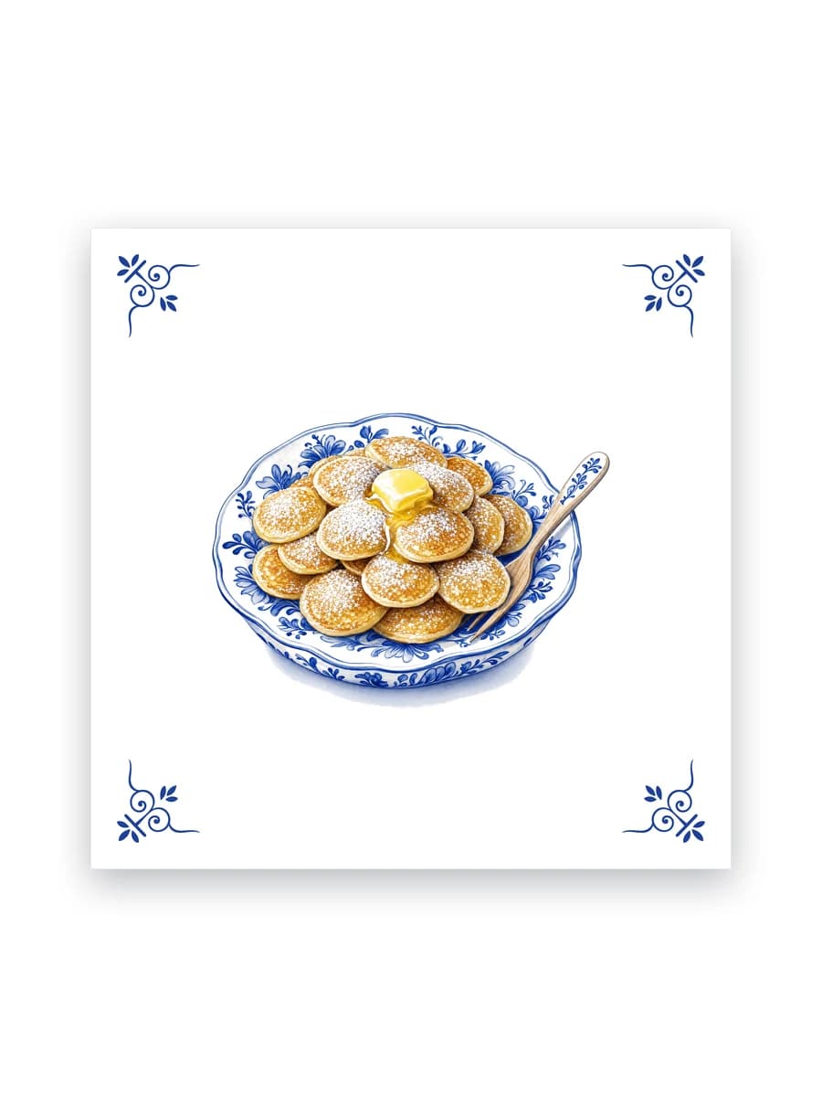 Delft blue tile — Poffertjes