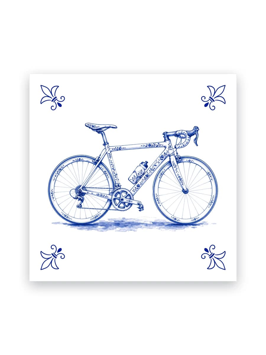 Delft blue tile — Road bike