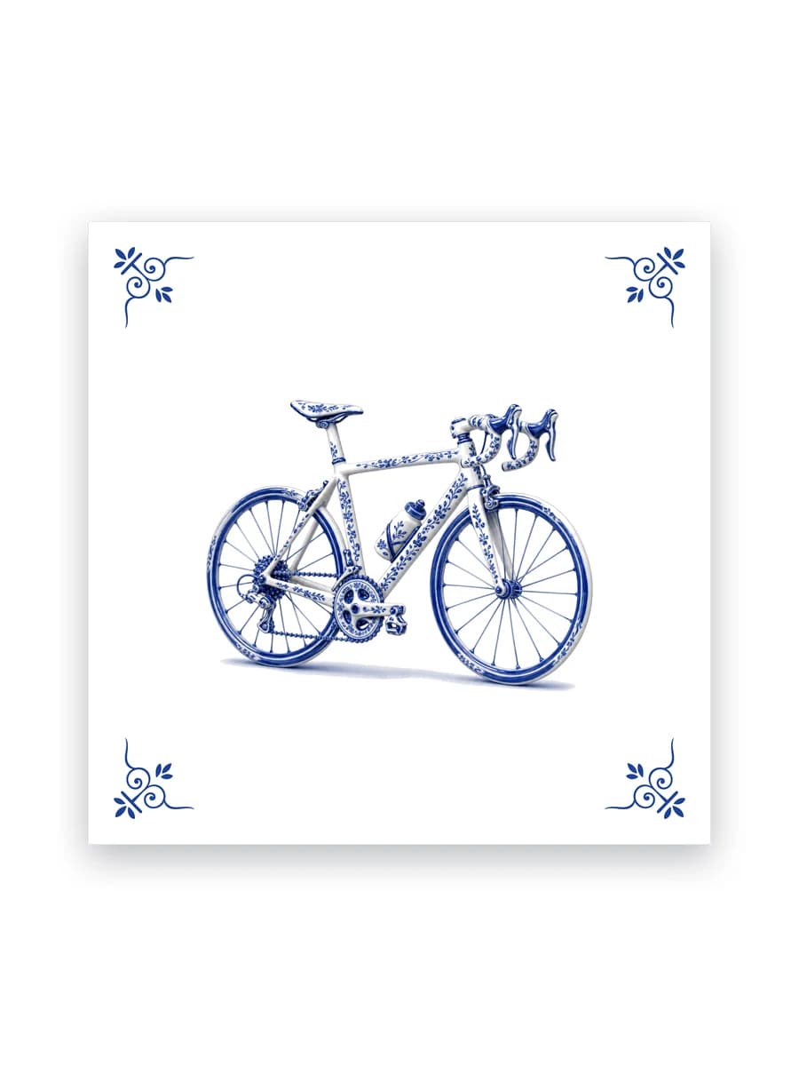 Delft blue tile — Road bike