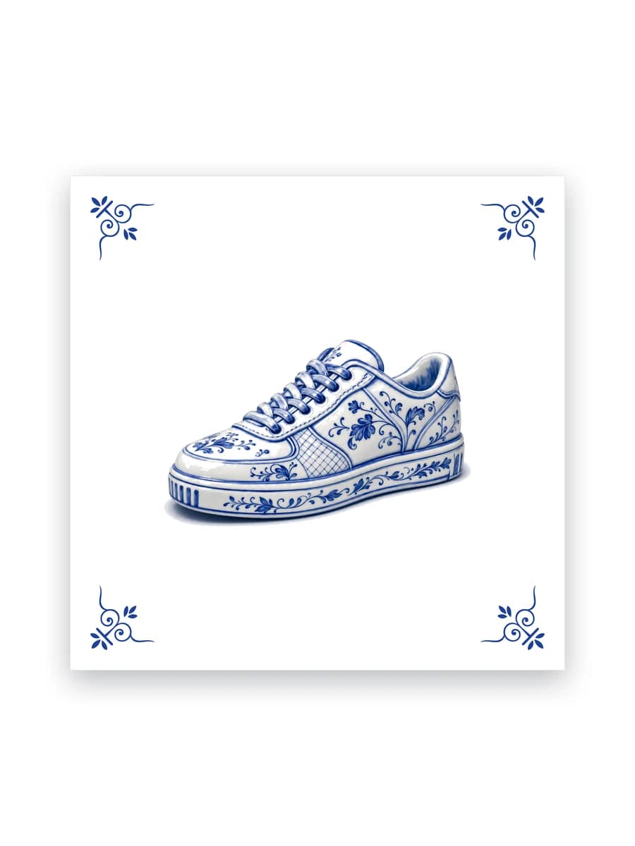 Delft blue tile — Sneaker