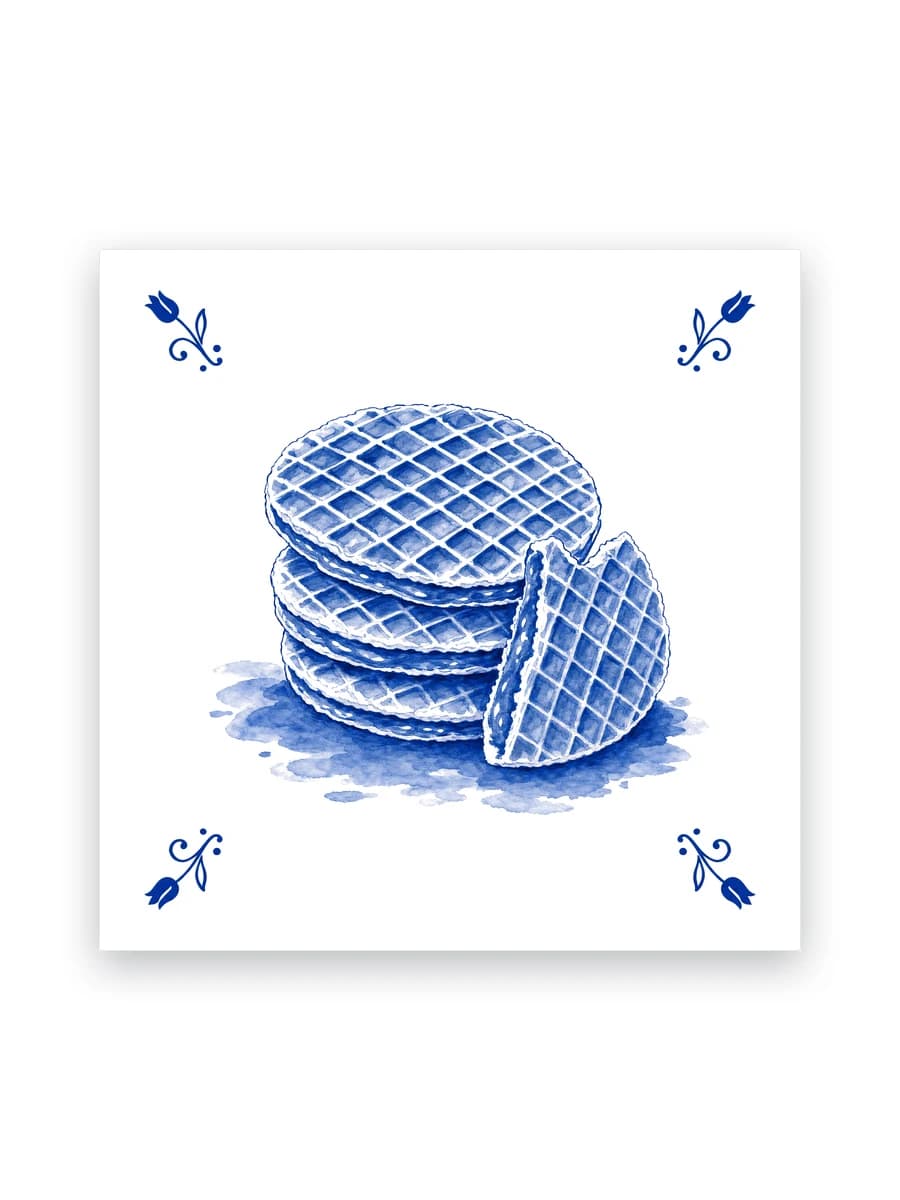 Delft blue tile — Stroopwafels