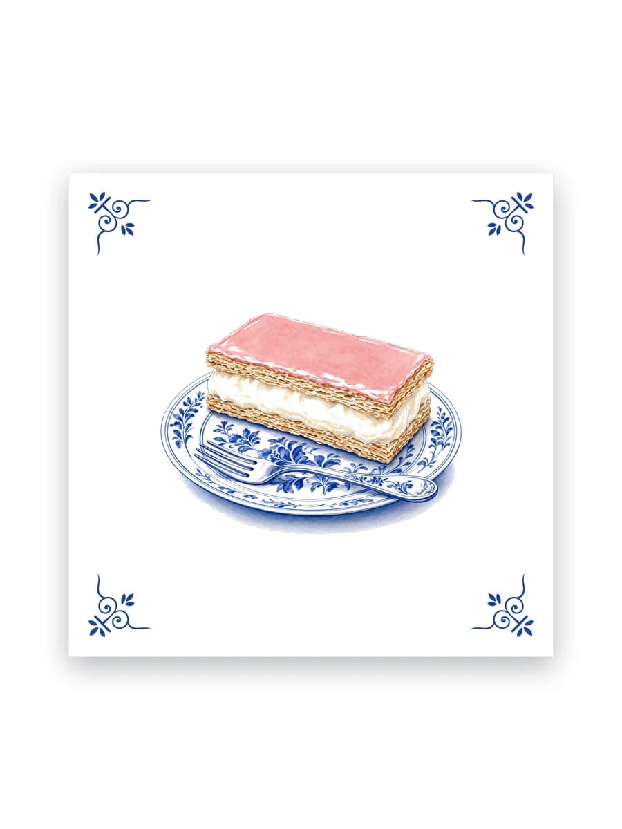 Delft blue tile — Tompouce