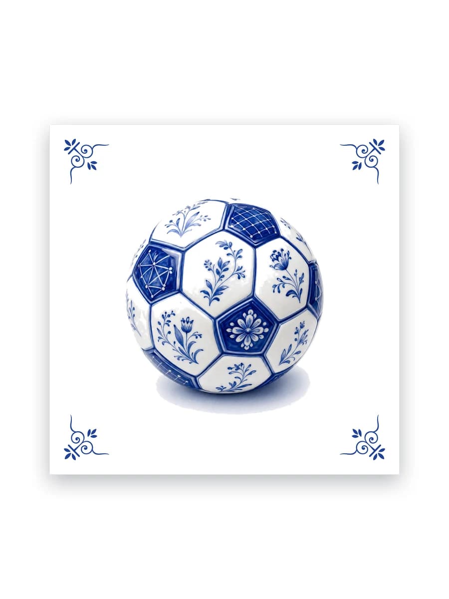 Delft blue tile — Football
