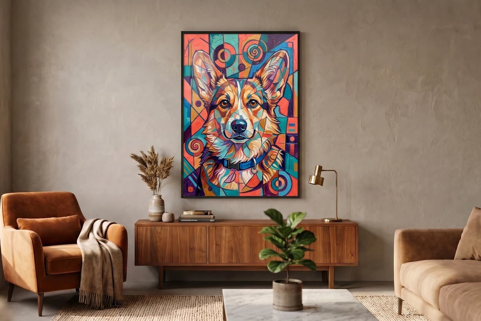 Abstract Animal Poster