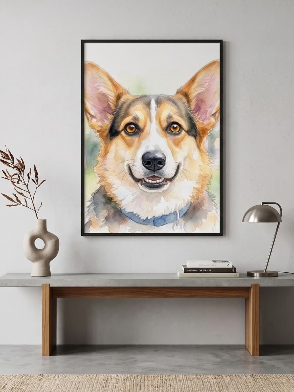 Watercolor animal portrait