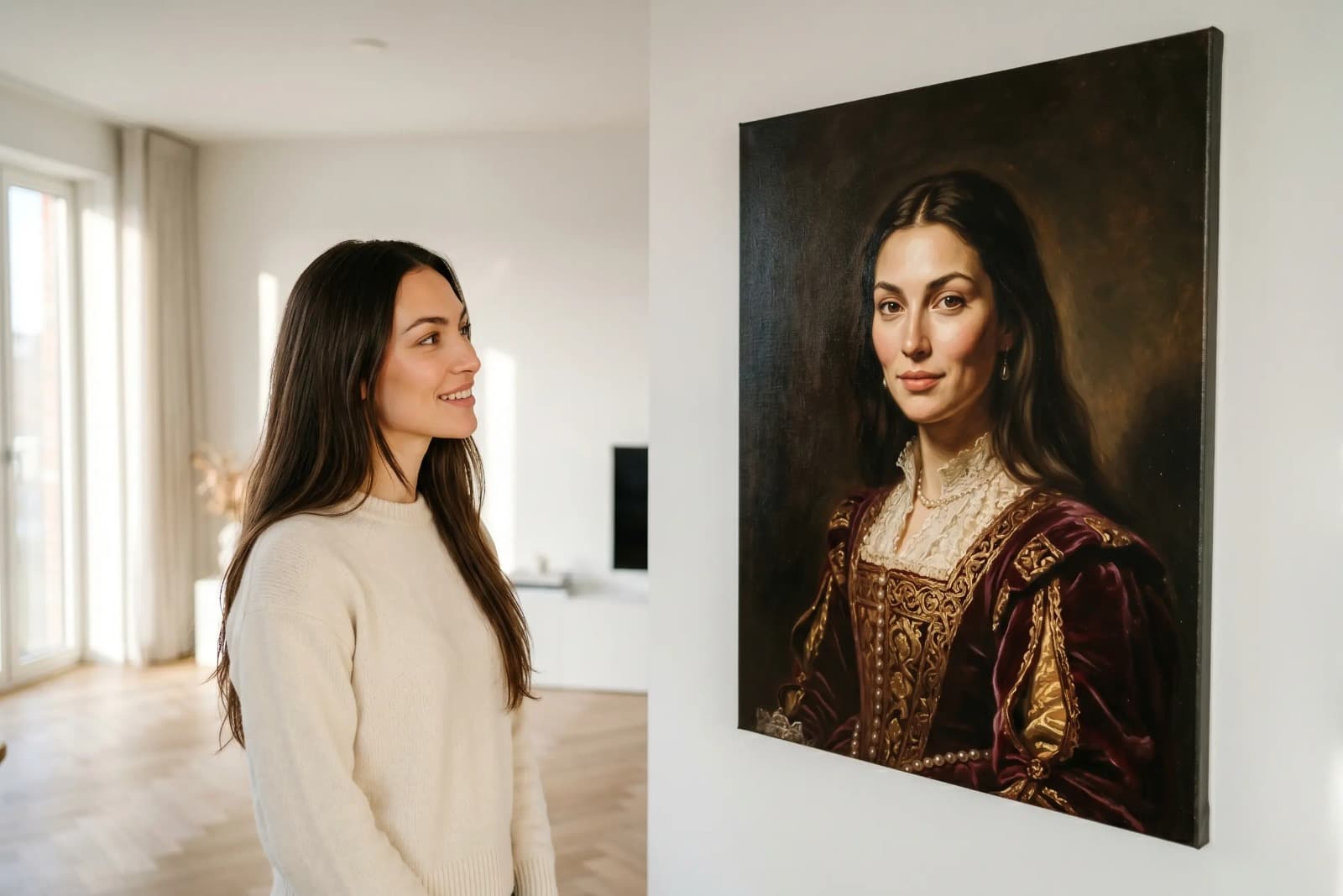 Personalized elegant portrait