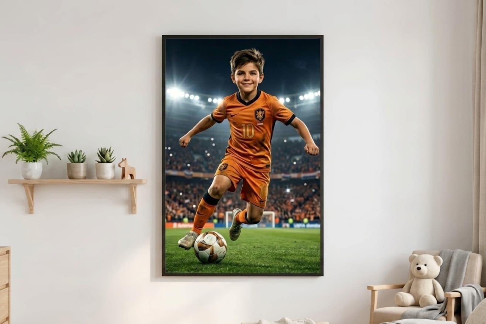 Personalised Golden Champion Poster