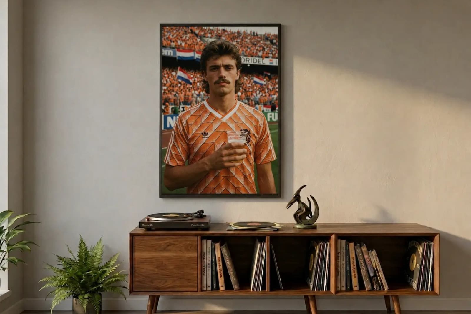 Personalized retro 1988 European Championship poster