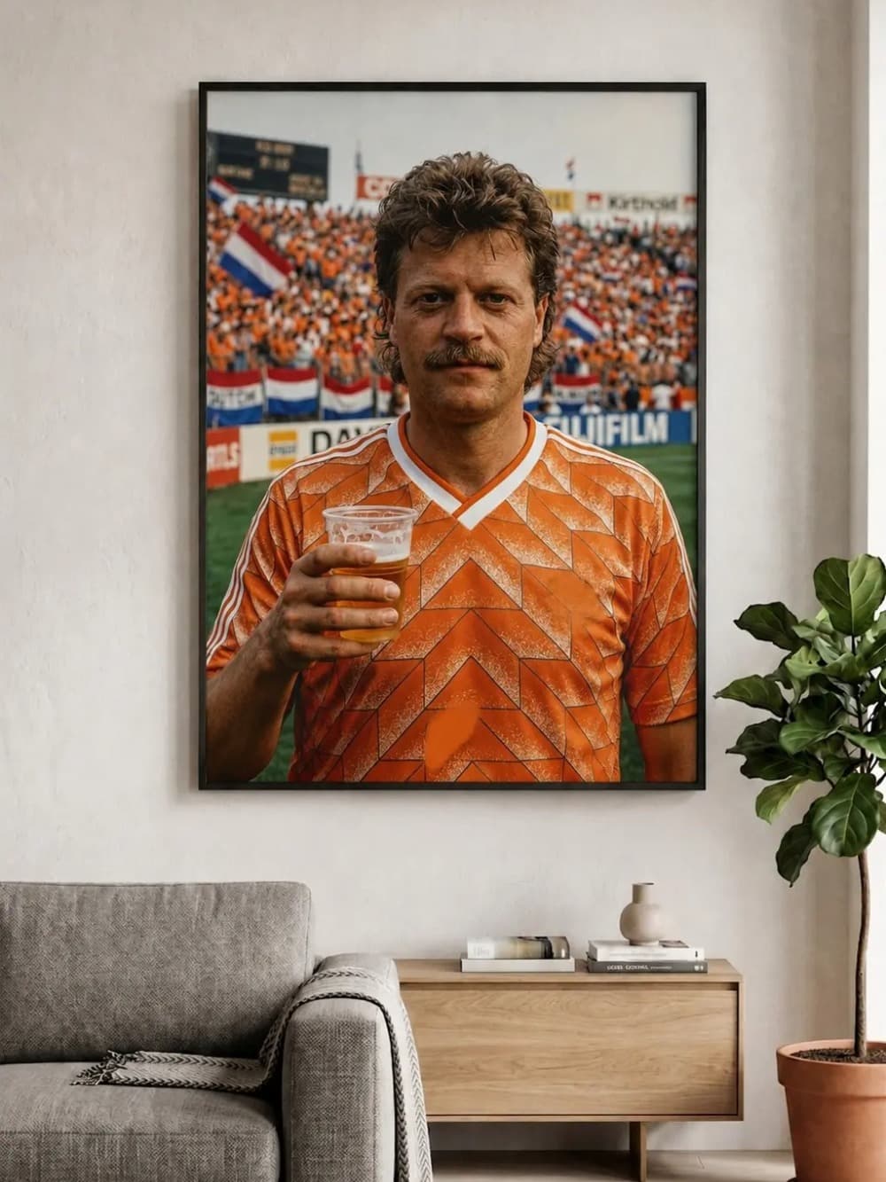 Personalized retro 1988 European Championship poster