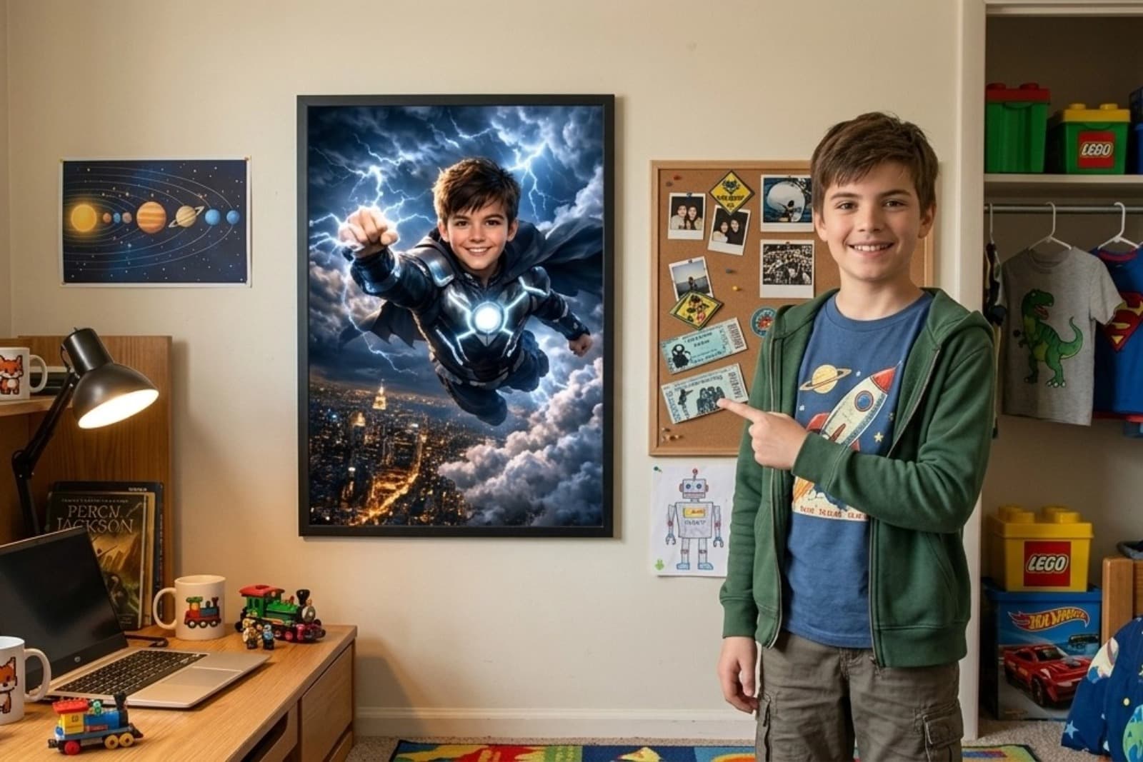 Personalized Superhero Poster