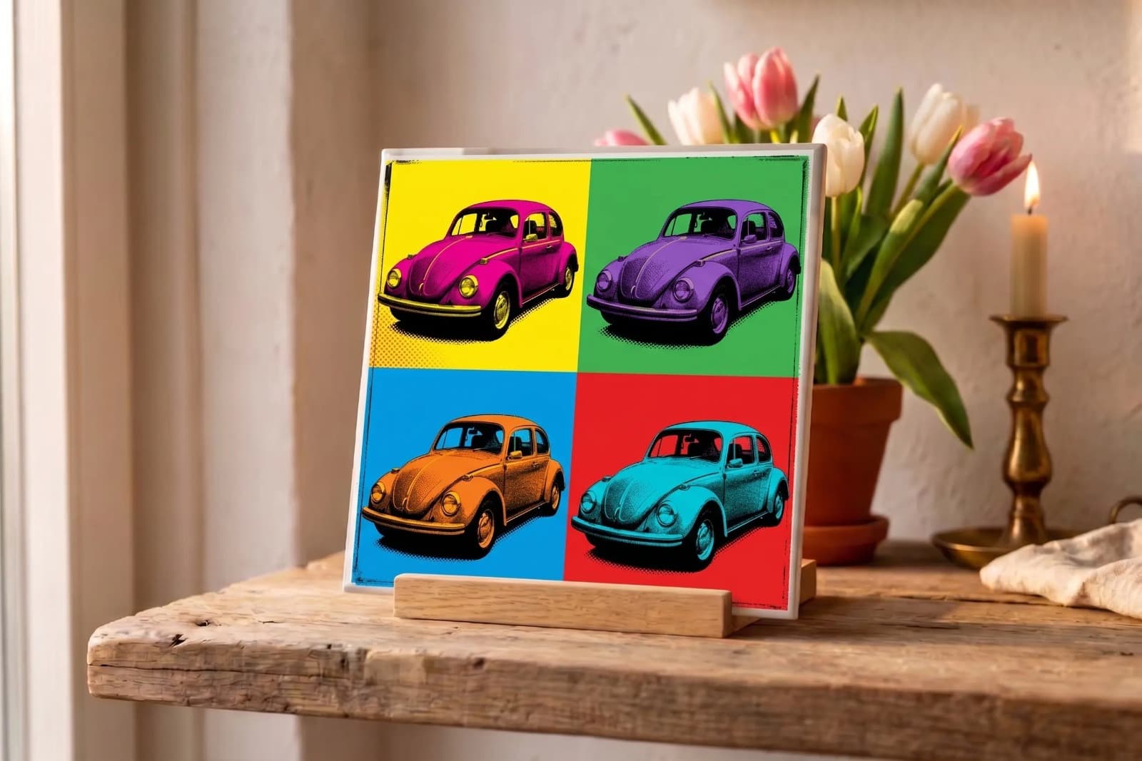 Pop Art Photo Magnet