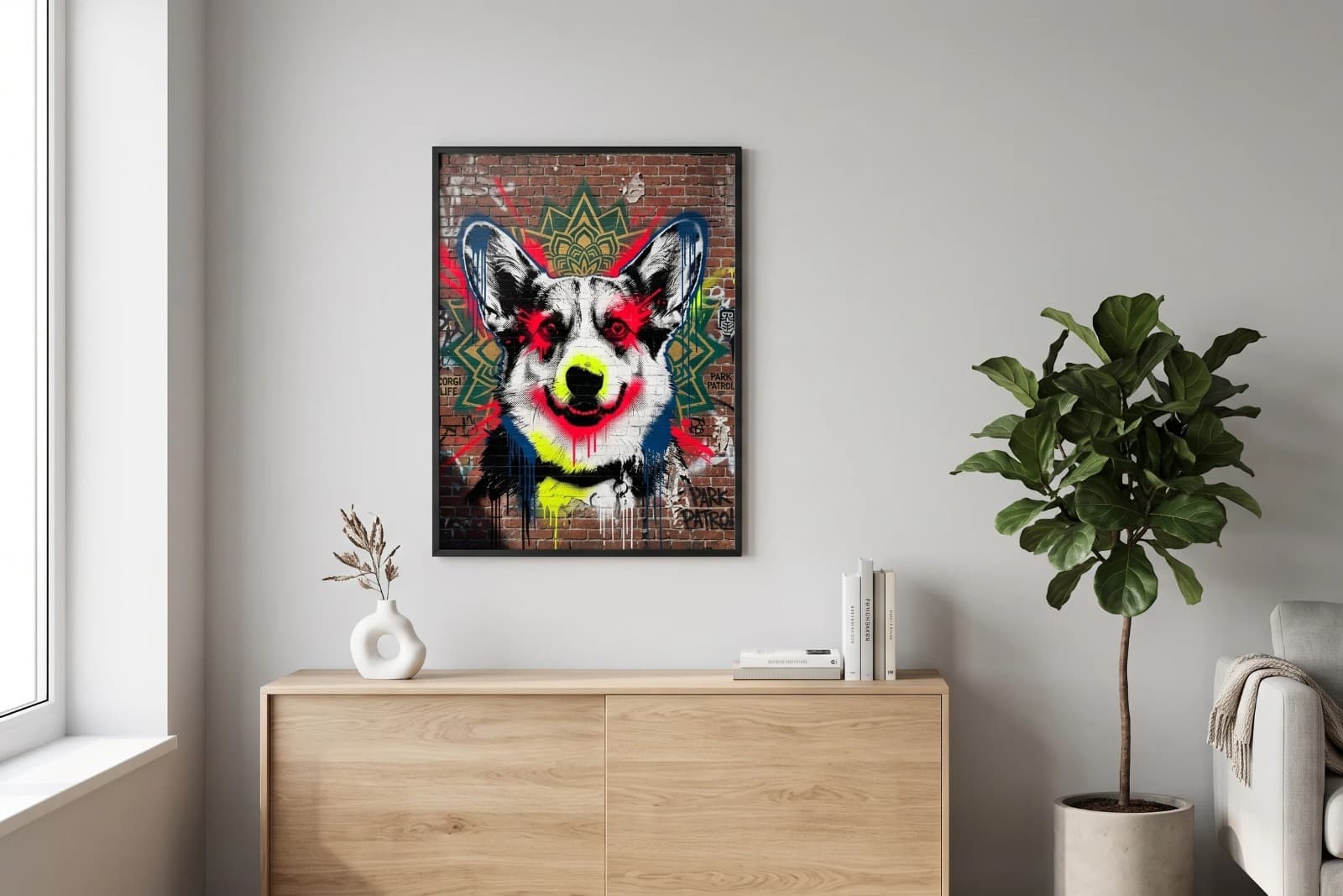 Street-art animal poster