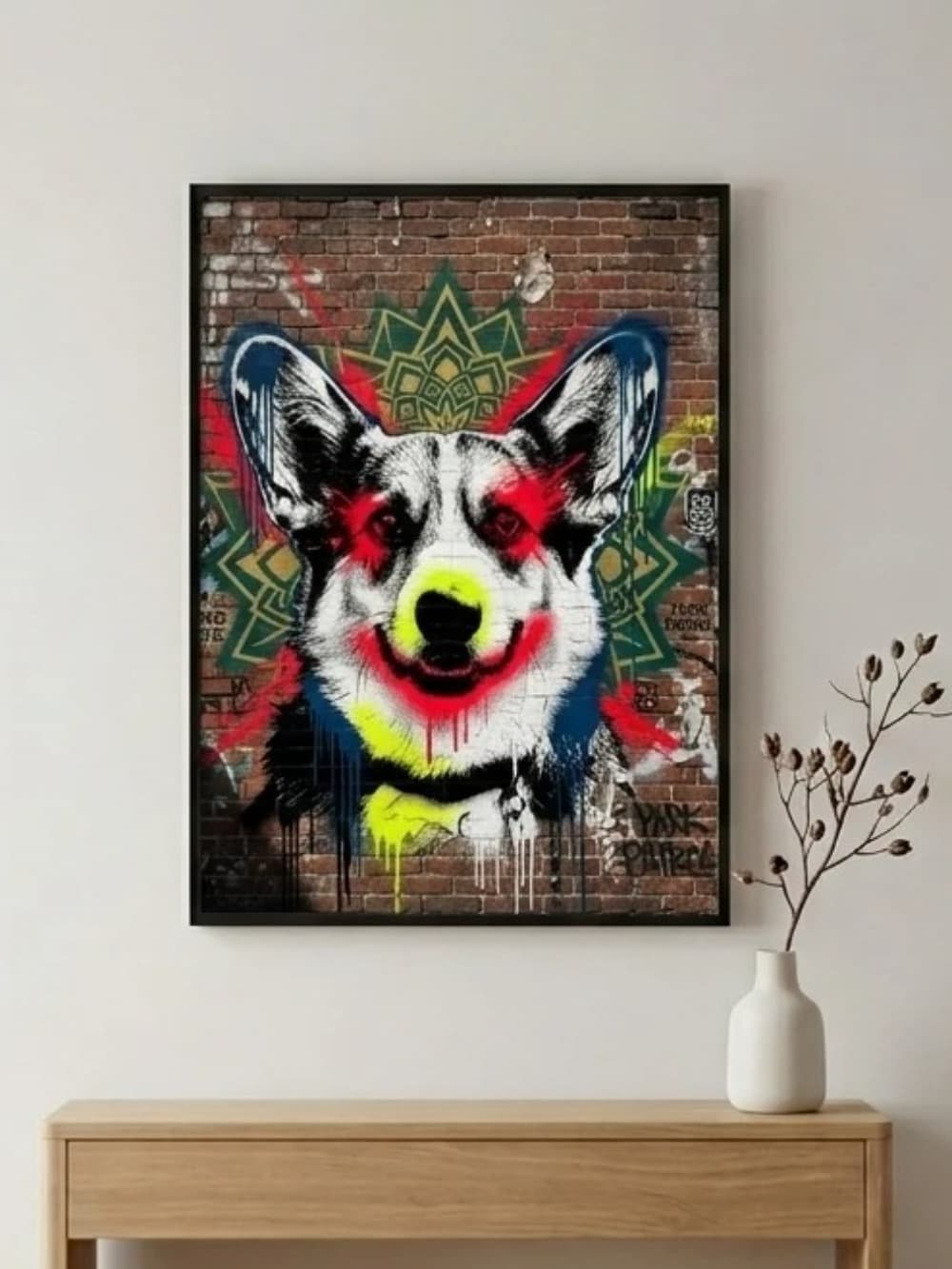 Street-art animal poster