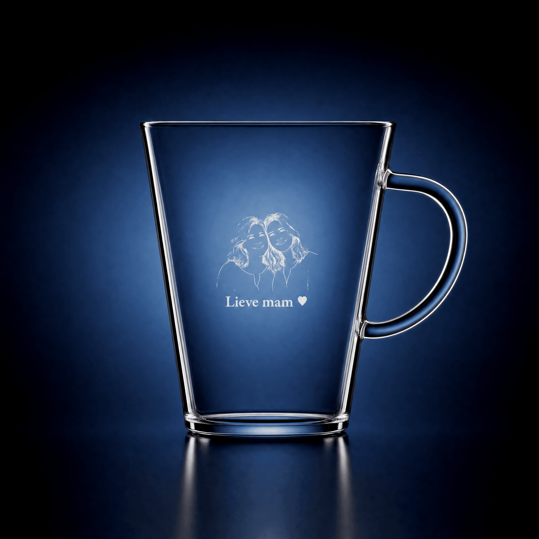 Tea glass with your portrait