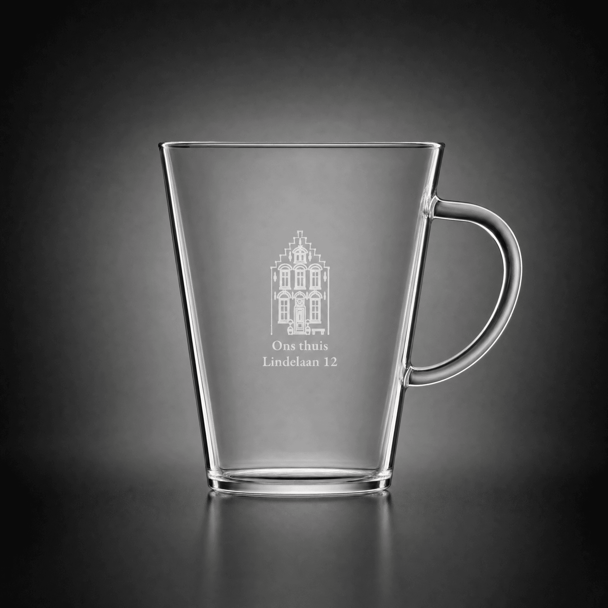 Tea glass with a drawing of your photo