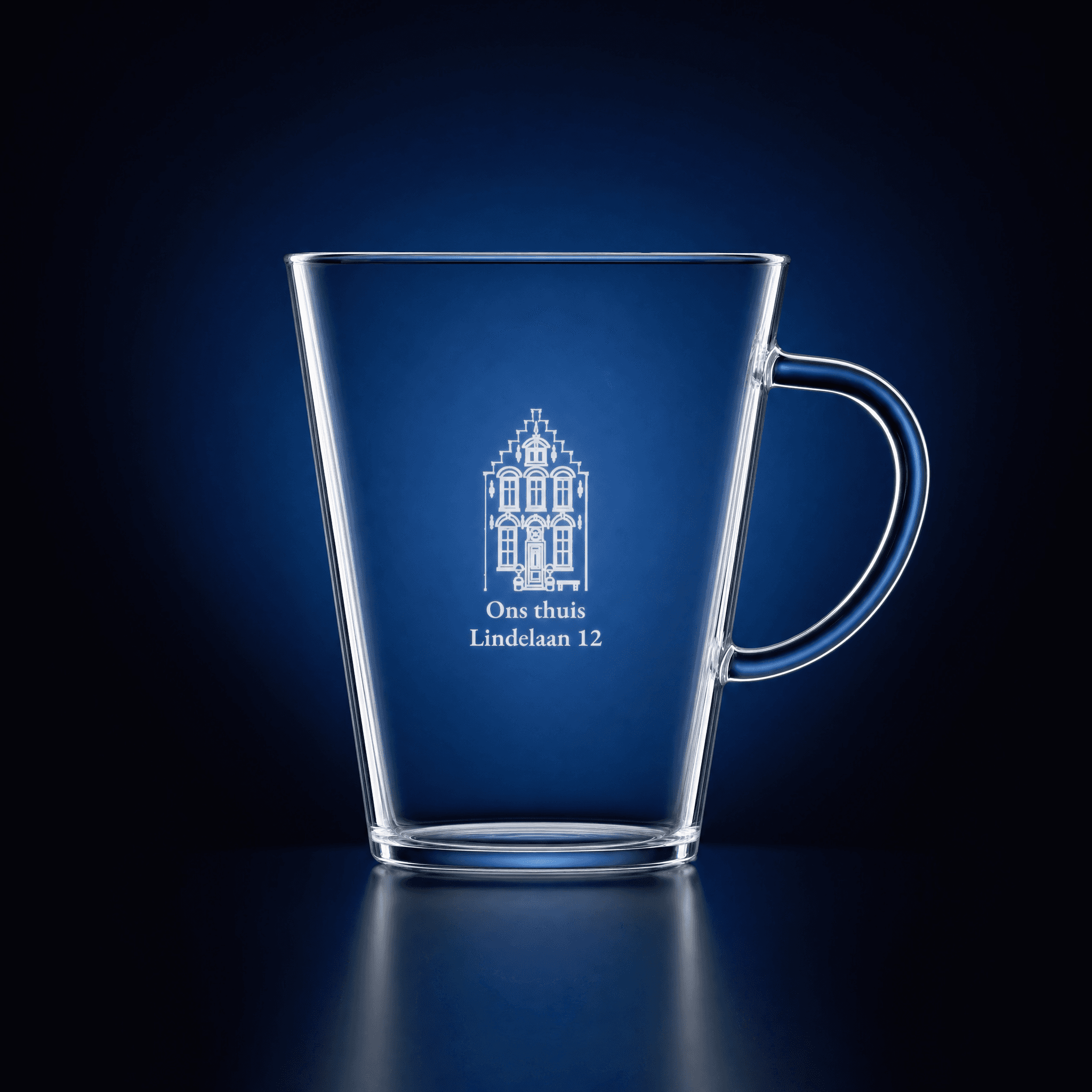 Tea glass with a drawing of your photo