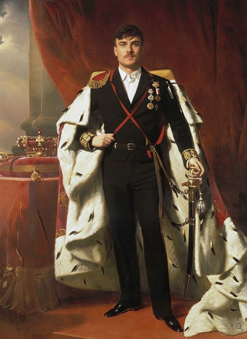 Unwrapping an AI portrait as a personal gift