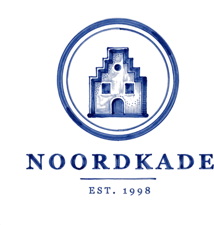 The same example logo, repainted in Delft blue
